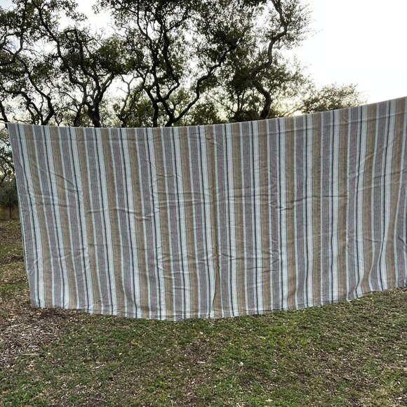 Pine Cone Hill 100% Linen Stripe Duvet Cover 96x84 in. (Queen/Oversized Queen) - Picture 7 of 7